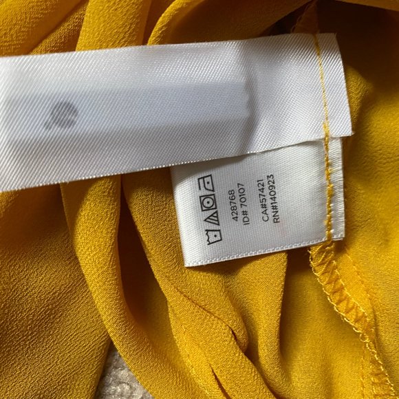 LOFT mustard blouse XSP - Picture 8 of 8